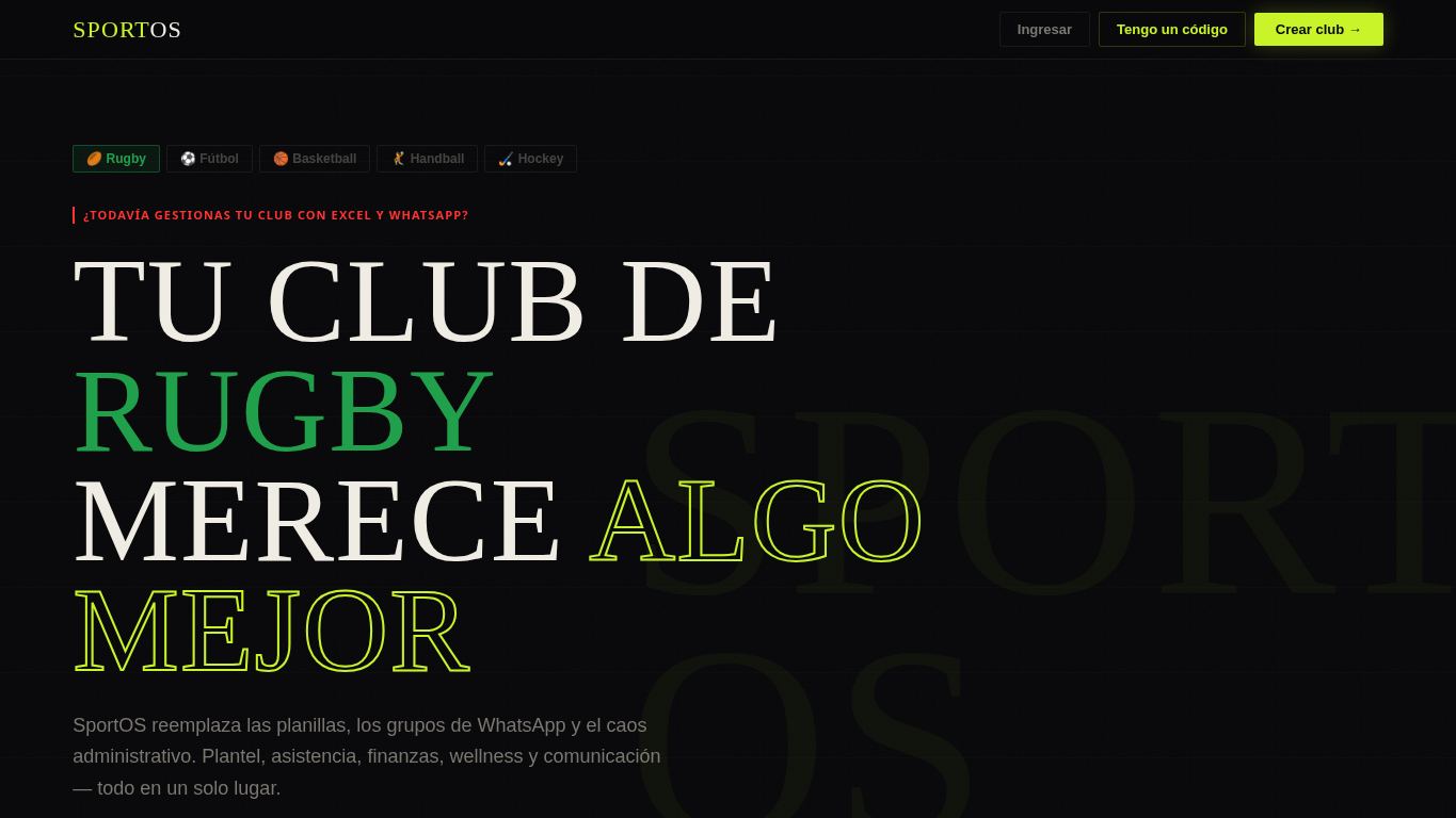 SportOS desktop preview captured by PWAs.app