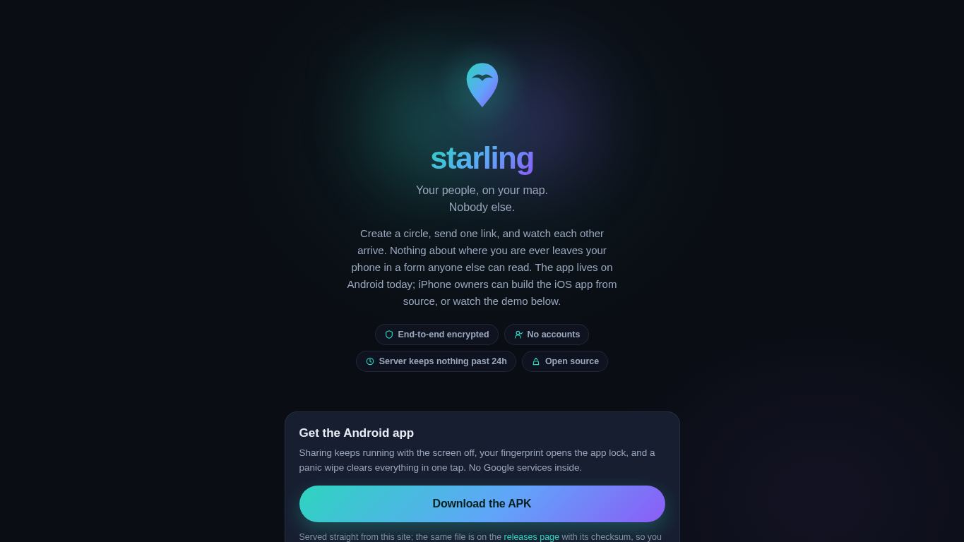 Starling desktop preview captured by PWAs.app