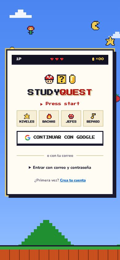 StudyQuest mobile preview captured by PWAs.app