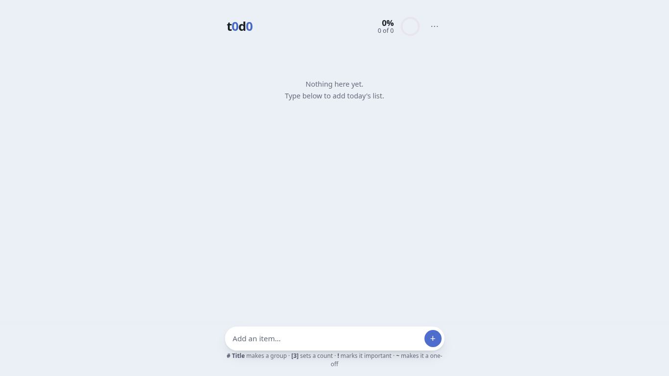 t0d0 desktop preview captured by PWAs.app