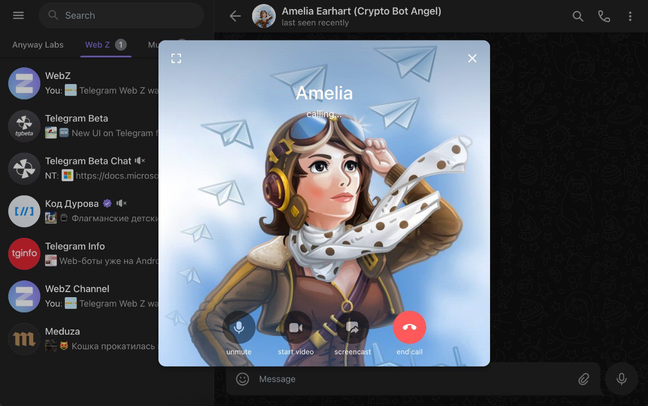 Telegram Web app preview 1