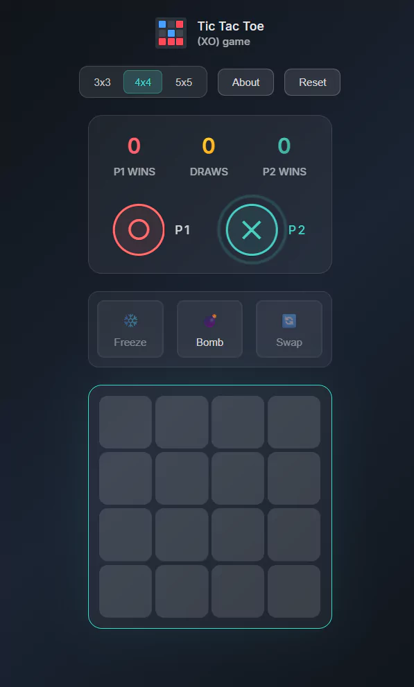 Advanced Tic Tac Toe narrow preview 2