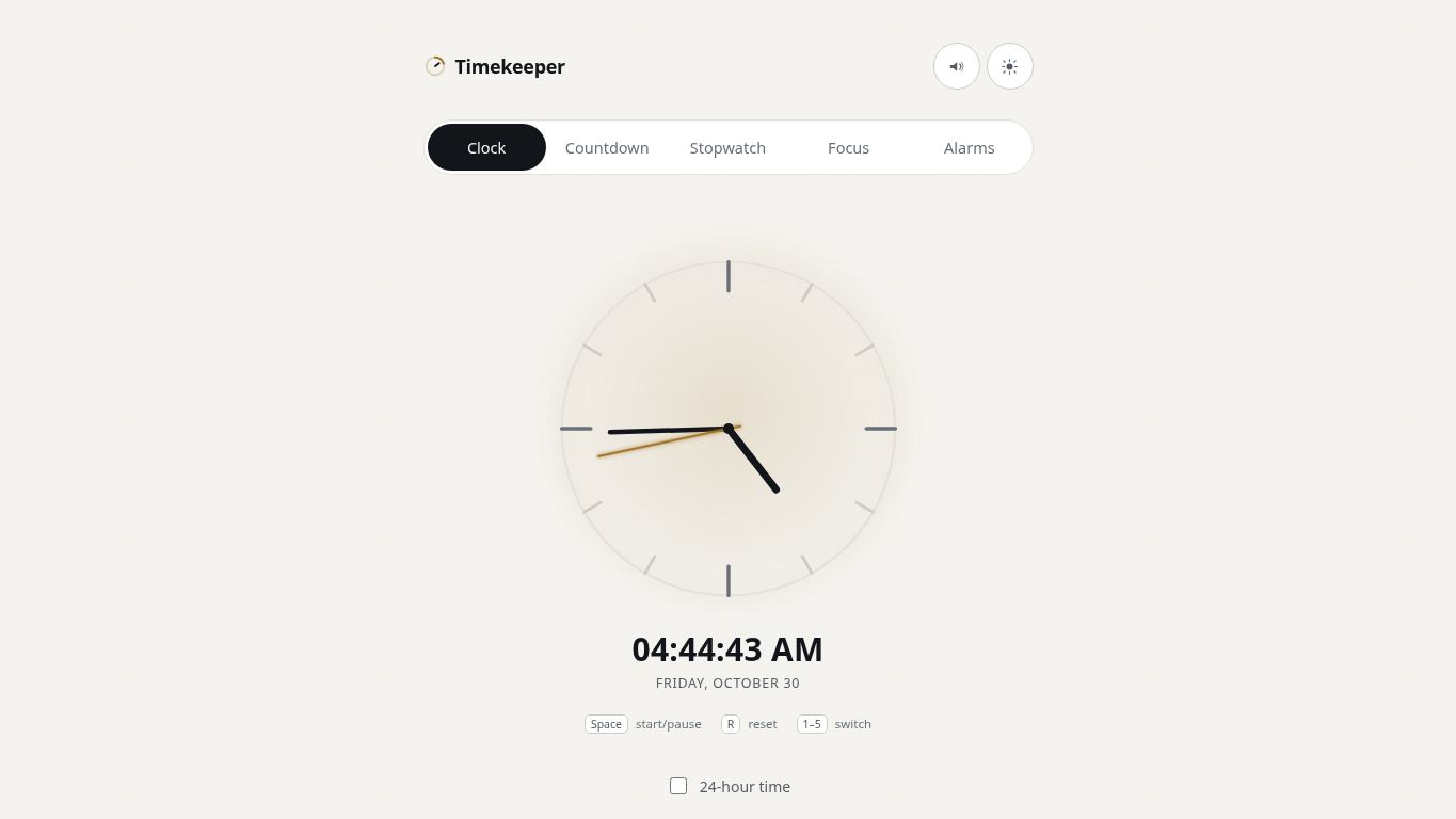 Timekeeper desktop preview captured by PWAs.app