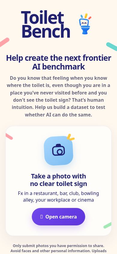 Toilet Bench mobile preview captured by PWAs.app