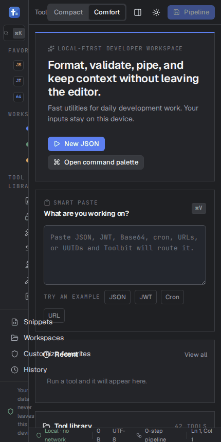 Toolbit on a phone