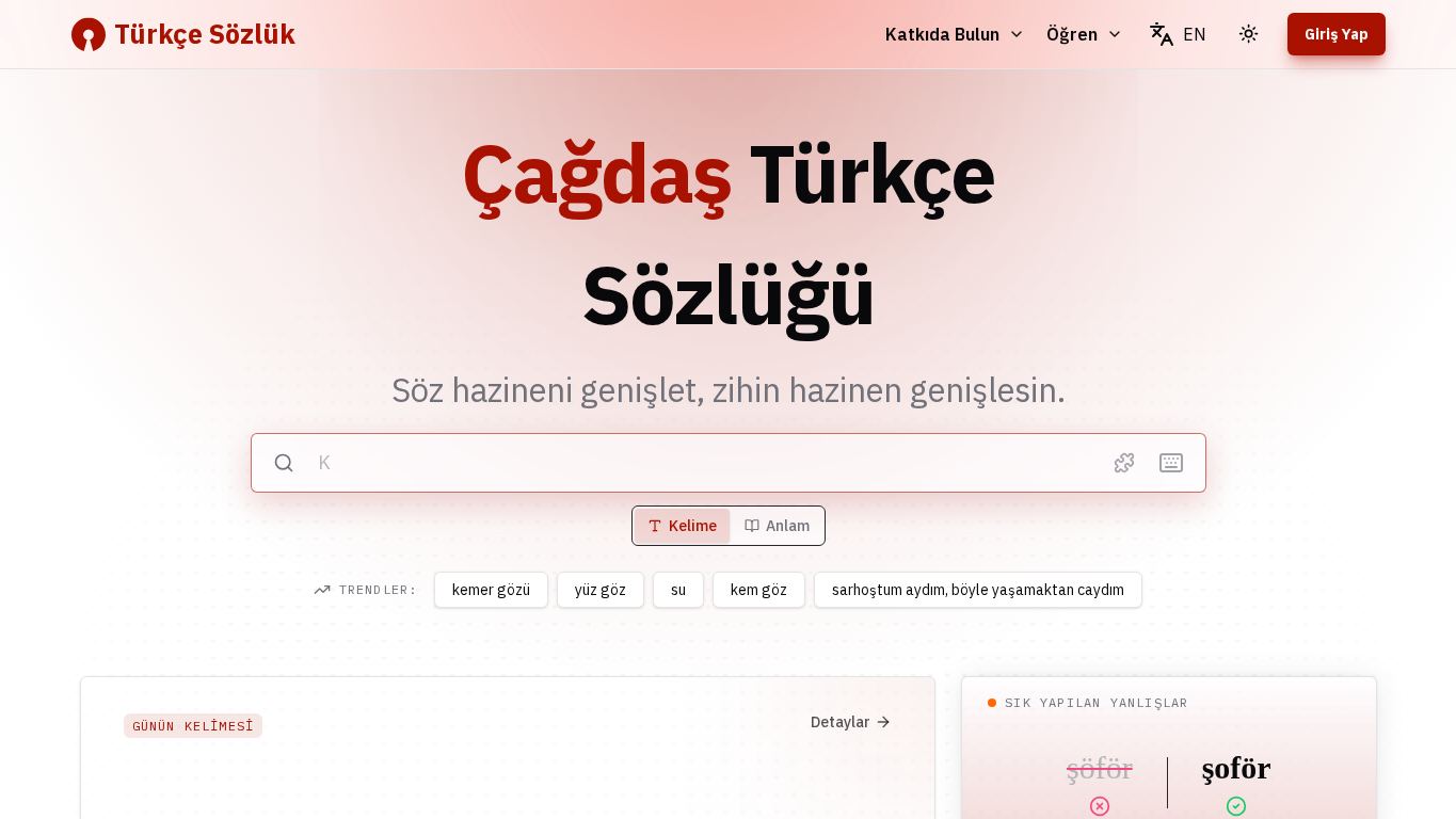 Çağdaş Türkçe Sözlük desktop preview captured by PWAs.app