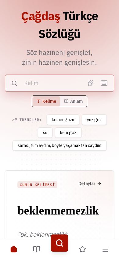 Çağdaş Türkçe Sözlük mobile preview captured by PWAs.app