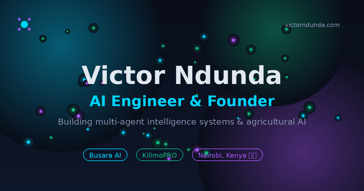 Victor Ndunda — AI Engineer & Founder wide preview 1