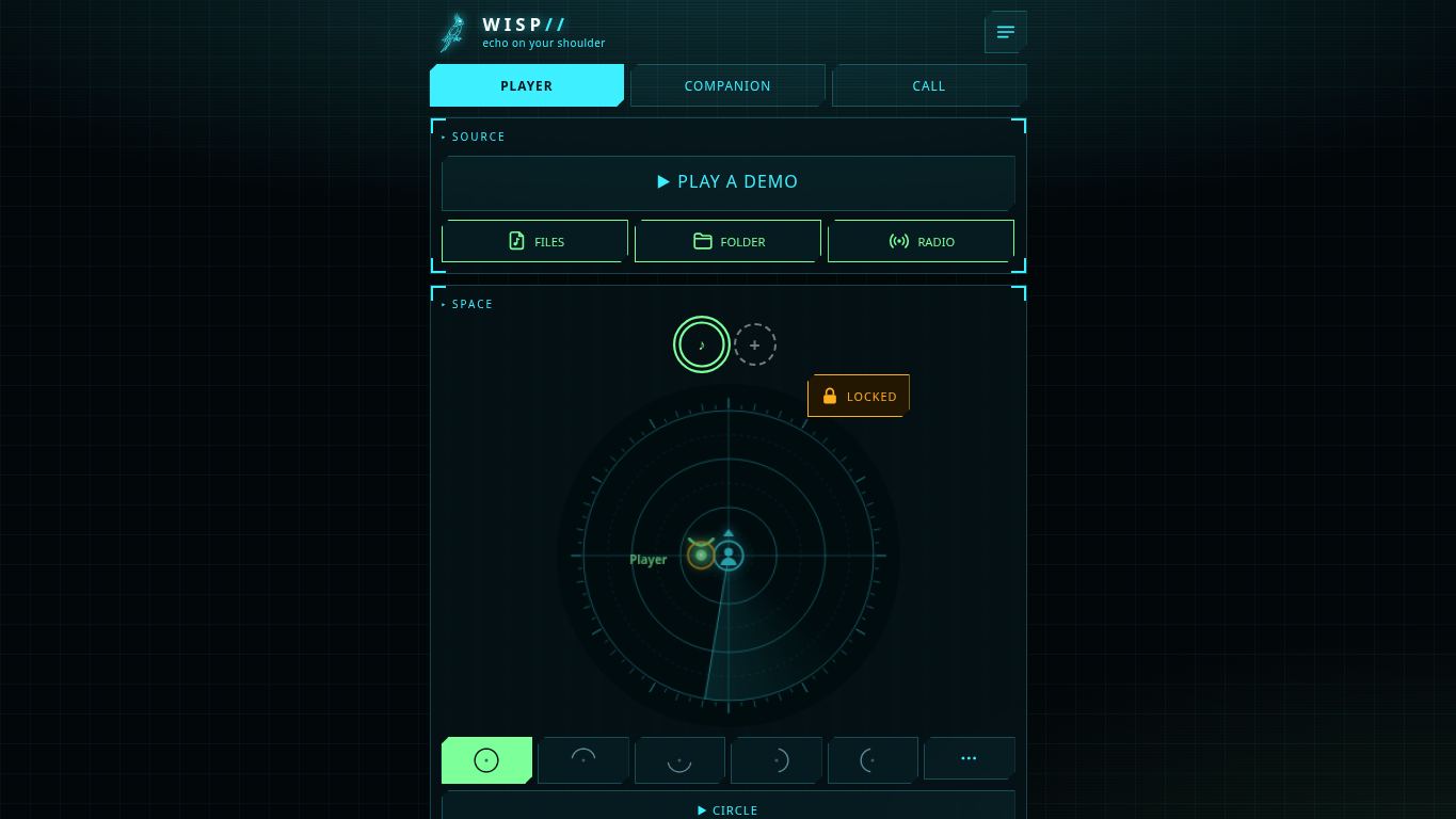 Wisp - эхо на плече desktop preview captured by PWAs.app